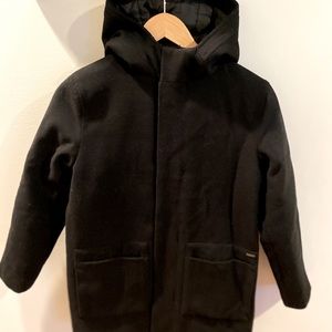 Boys black pea coat